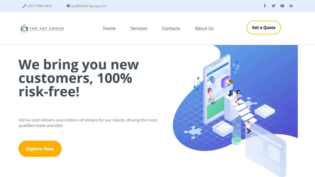 Screenshot of The 407 Group