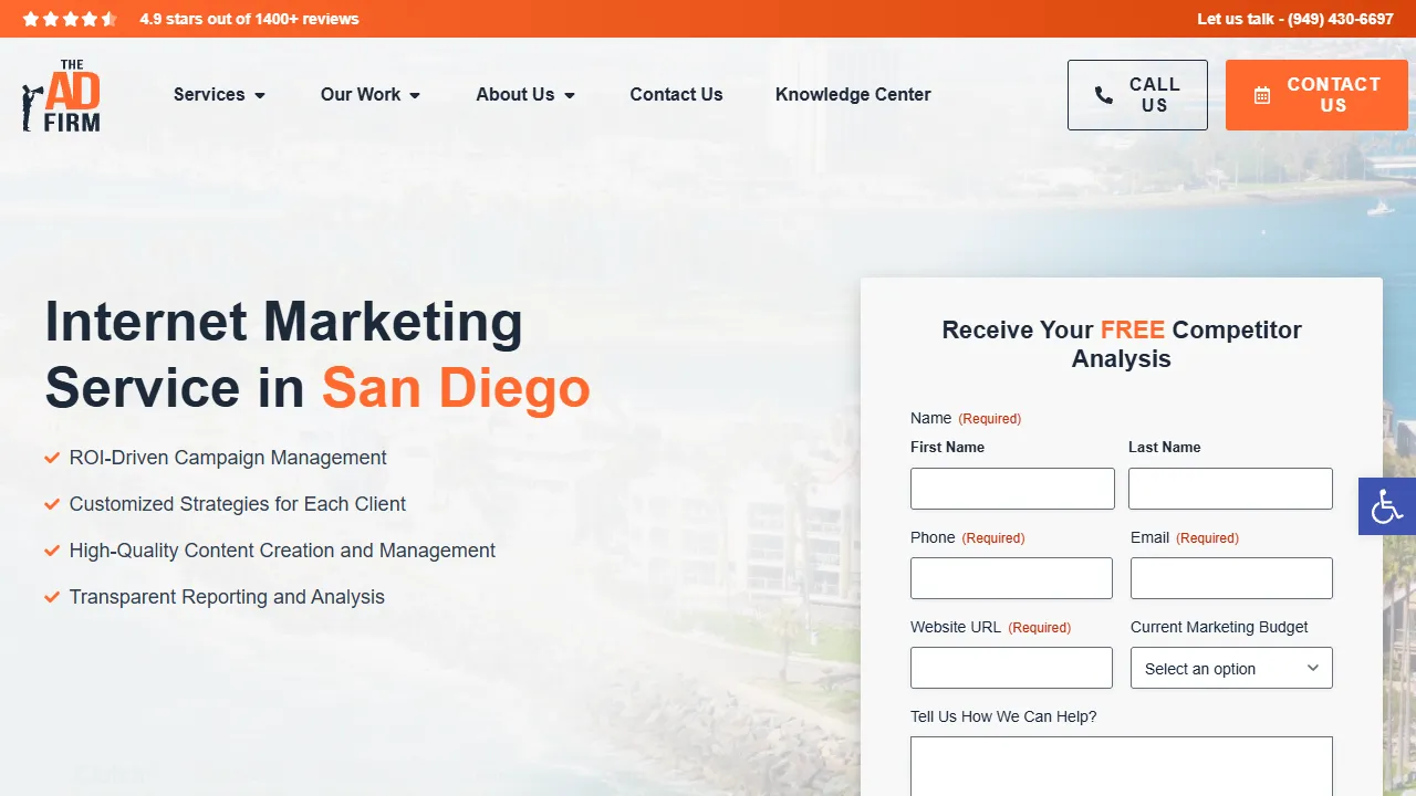 Screenshot of The Ad Firm