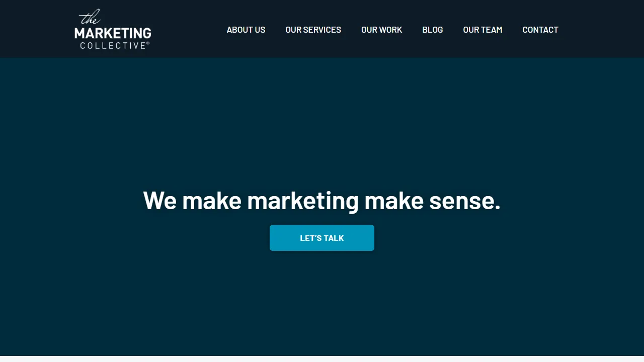 Screenshot of The Marketing Collective