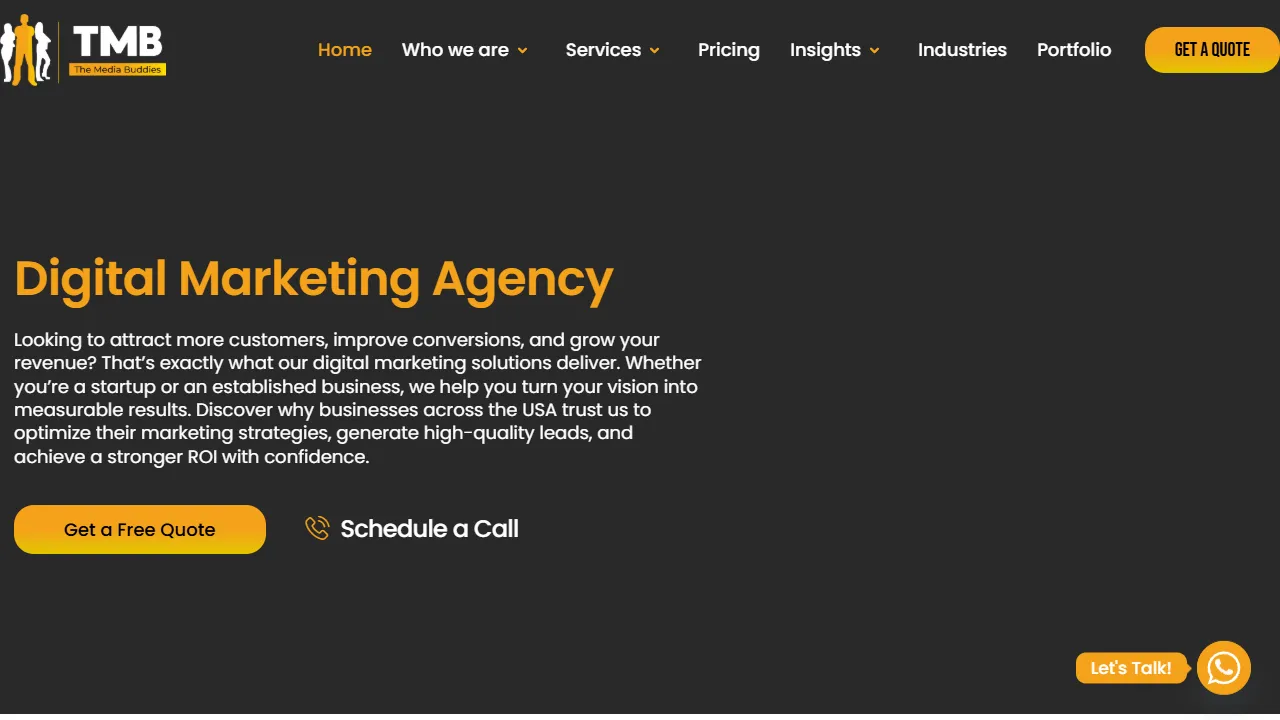 Screenshot of The Media Buddies