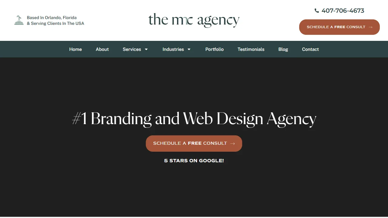 Screenshot of The MMC Agency