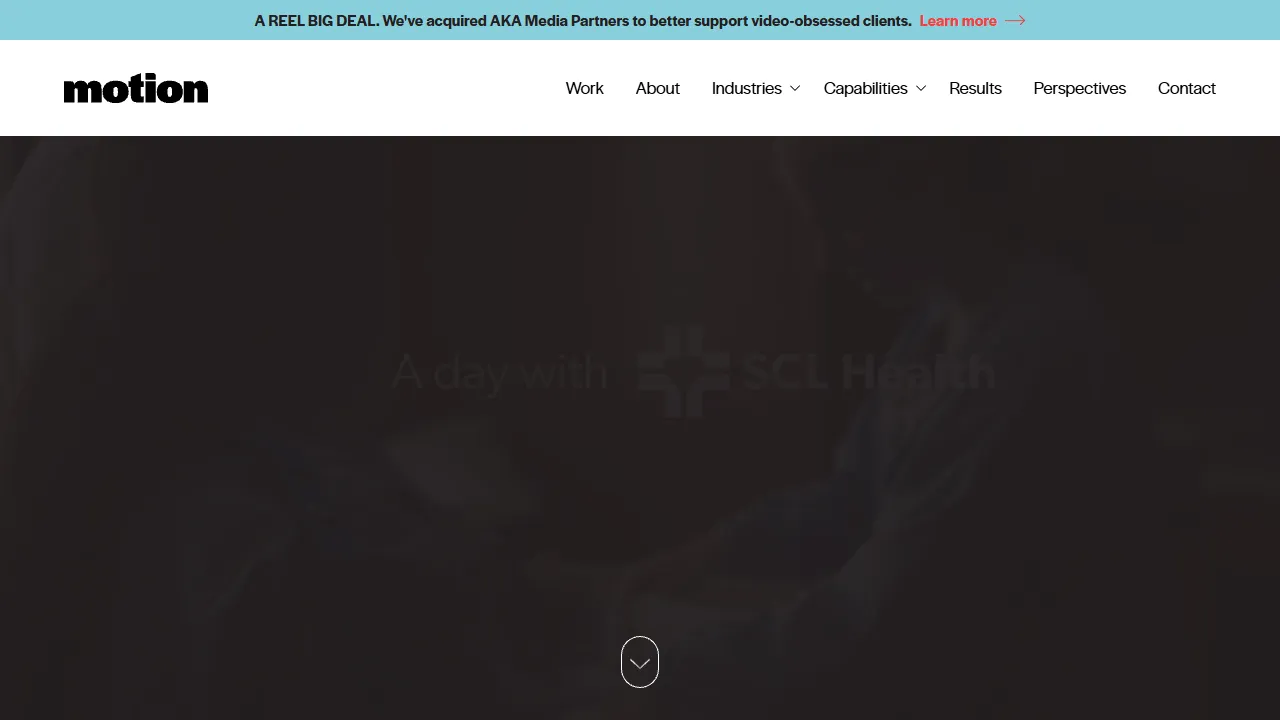 Screenshot of The Motion Agency