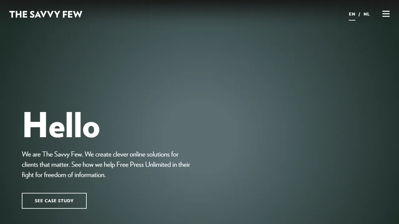 Screenshot of The Savvy Few — Creative Digital Agency