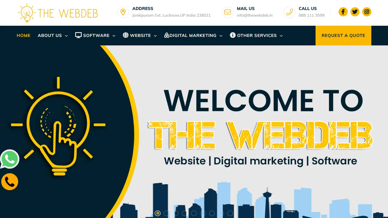 Screenshot of The Webdeb- Best Digital Marketing Agency | Website Designing Company | SEO Agency in Lucknow