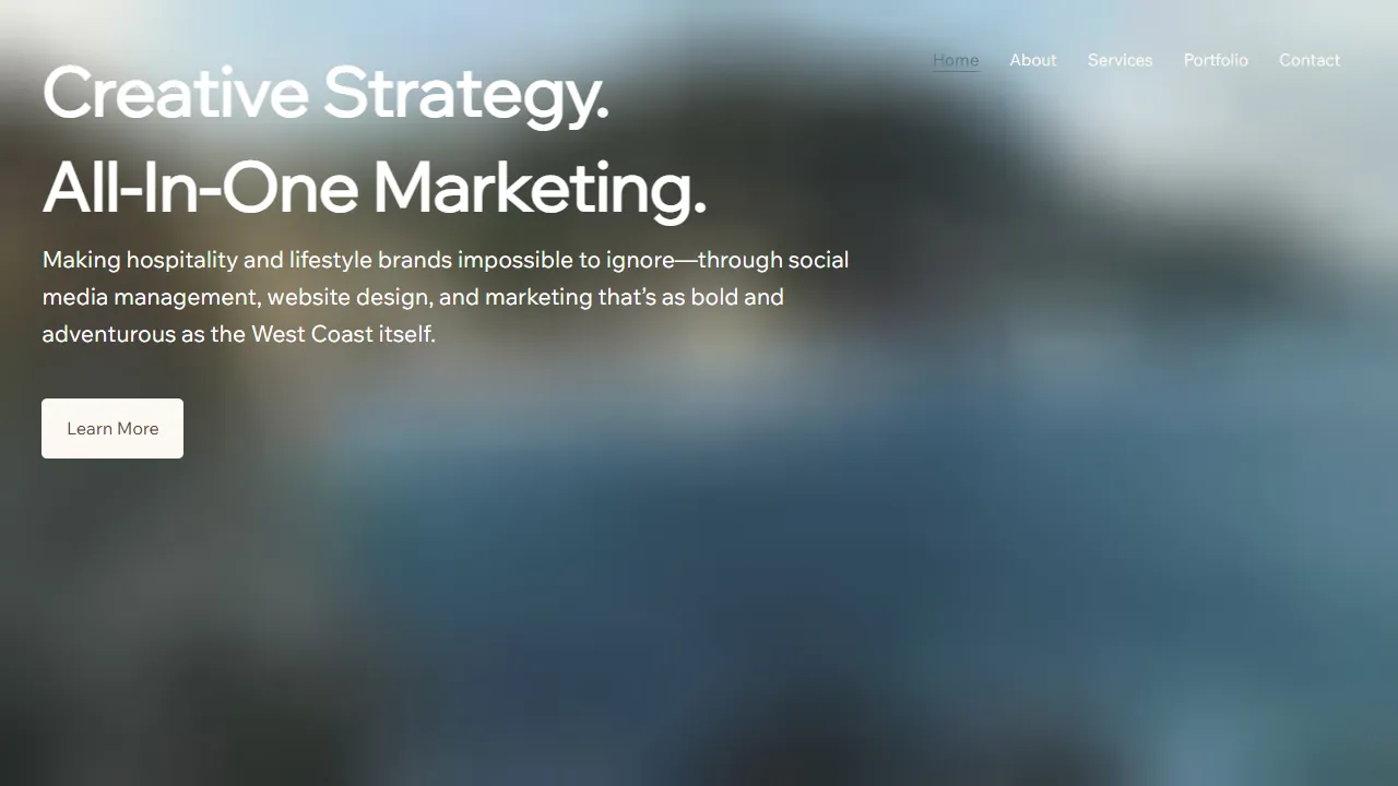 Screenshot of The West Coast Creative