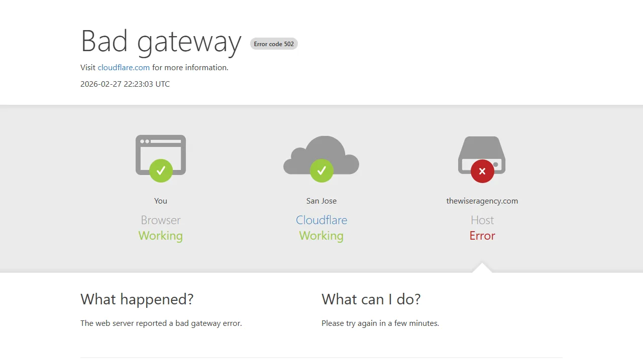 Screenshot of The Wiser Agency