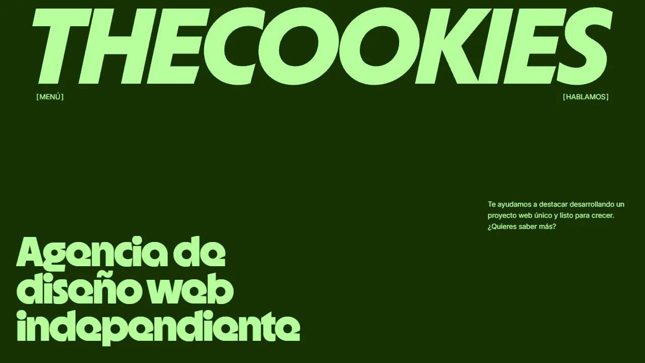 Screenshot of THECOOKIES Agency