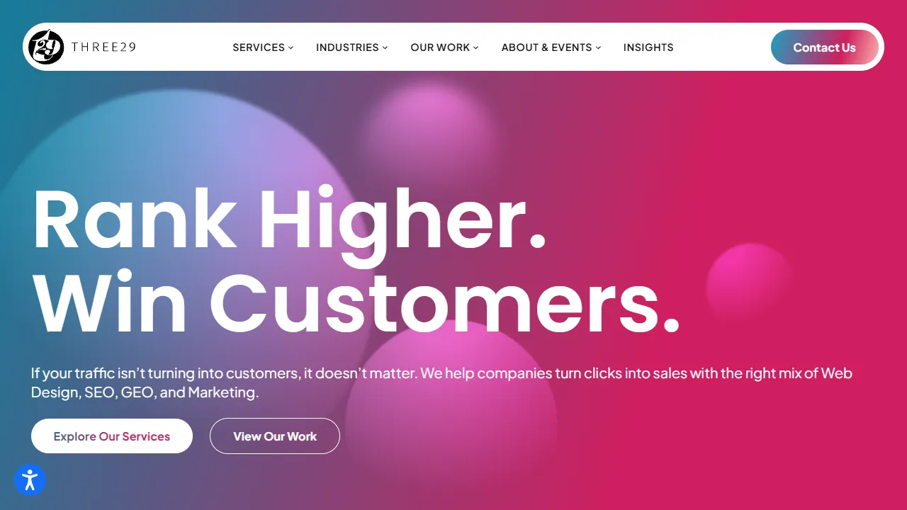 Screenshot of Three29