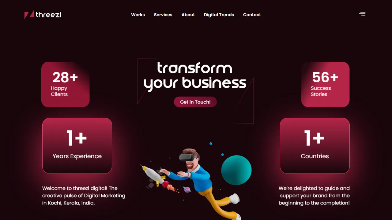 Screenshot of Threezi Digital