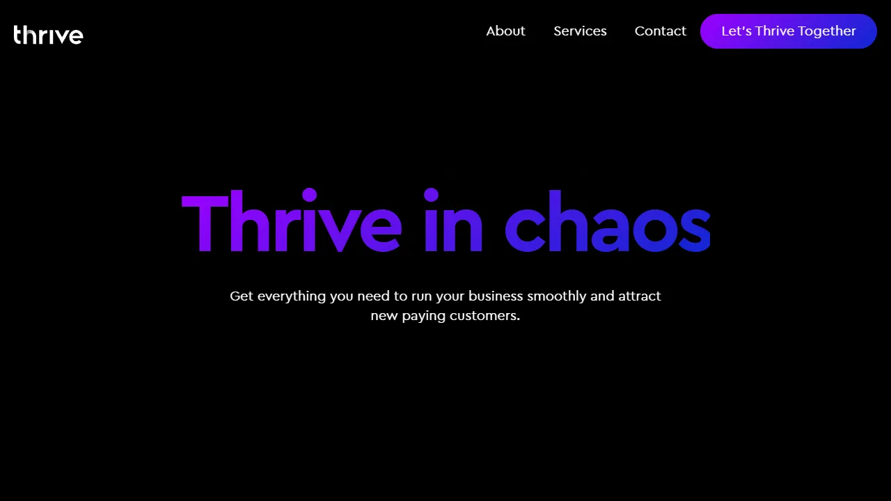 Screenshot of Thrive Digital GmbH