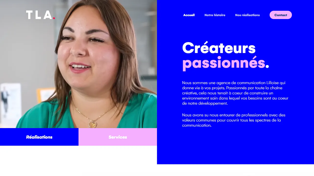 Screenshot of TLAgency