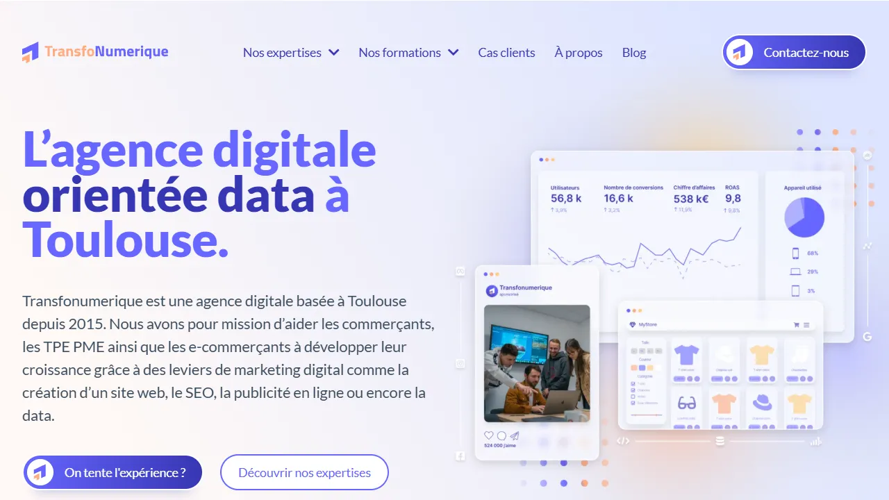 Screenshot of Transfonumerique