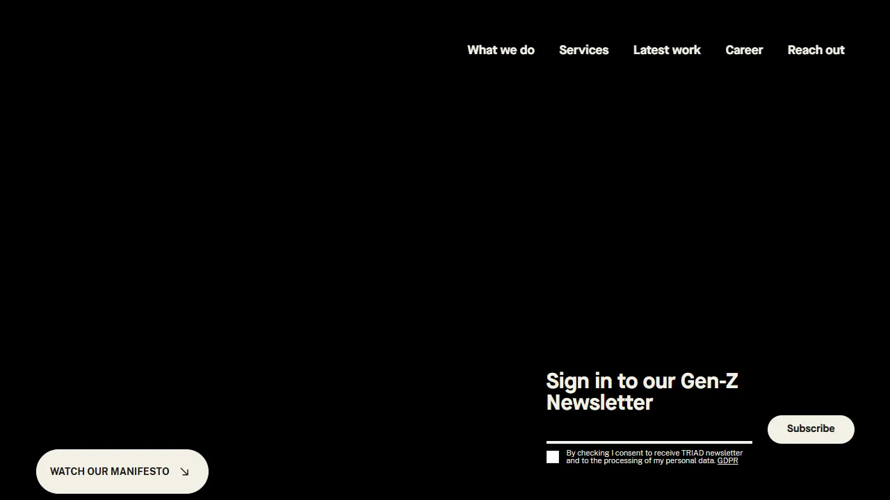 Screenshot of TRIAD Praha