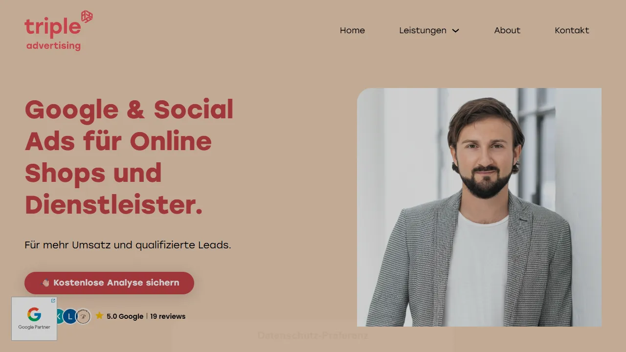 Screenshot of triple-a-advertising