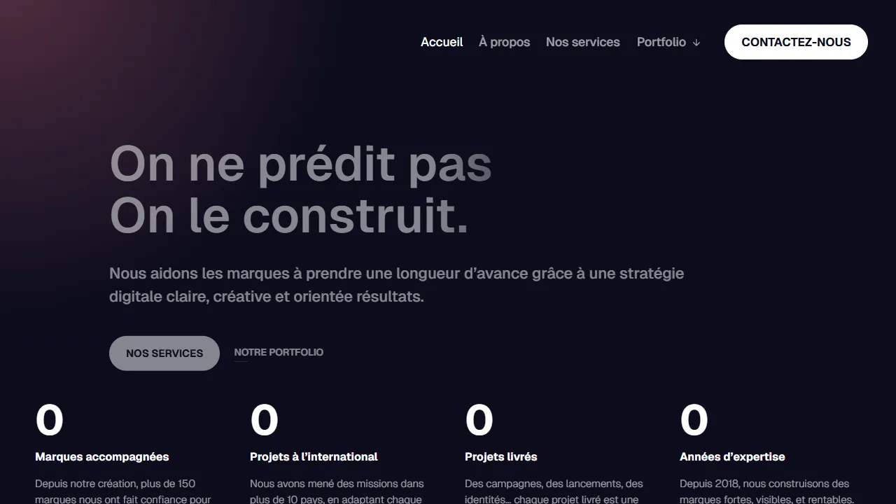 Screenshot of Truth Agence