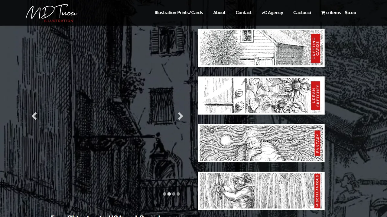 Screenshot of Tucci Creative, Inc.