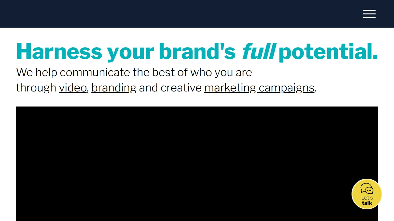 Screenshot of Turbine Creative