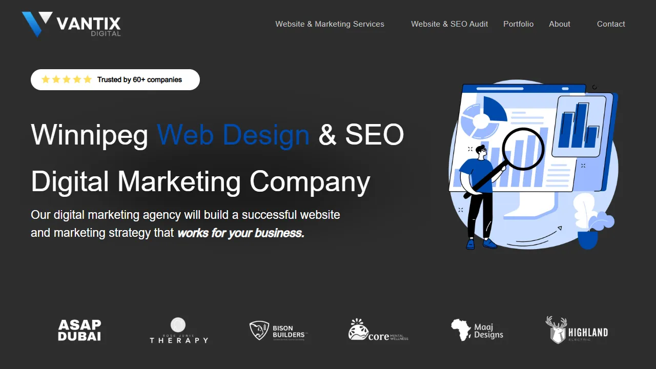 Screenshot of Vantix Digital