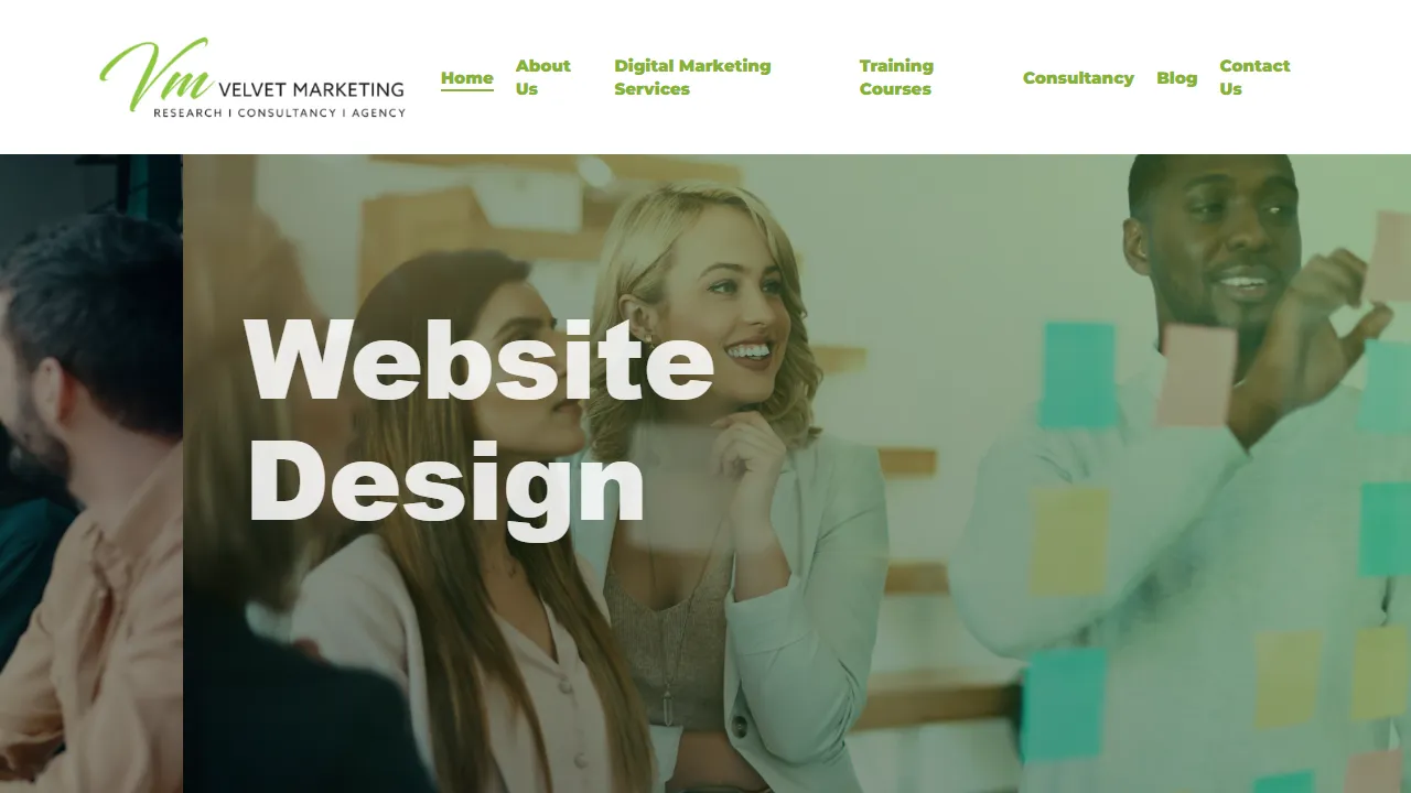 Screenshot of Velvet Marketing