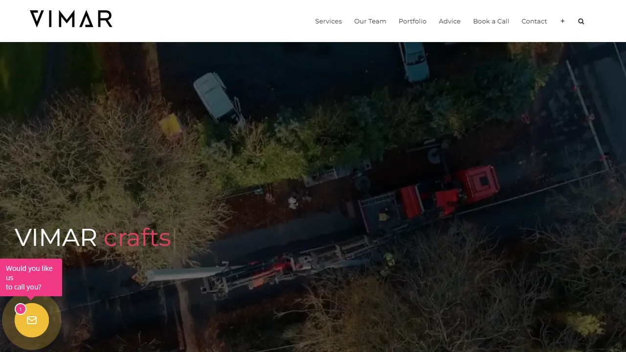 Screenshot of VIMAR Digital Marketing