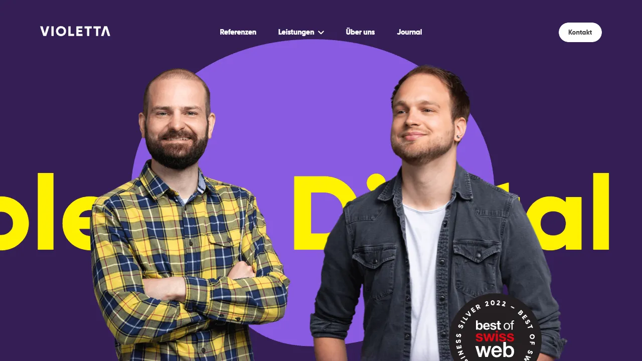 Screenshot of Violetta Digital Craft - TYPO3 Webagentur