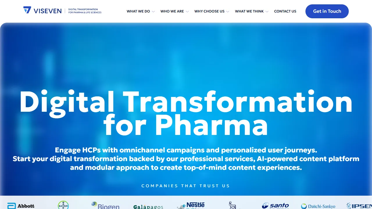 Screenshot of Viseven Poland - Pharma Marketing Agency