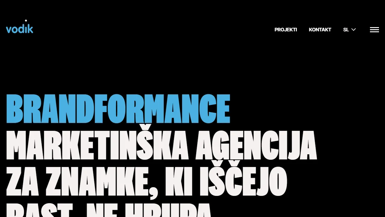 Screenshot of Vodik, oglaševalska agencija, d.o.o.