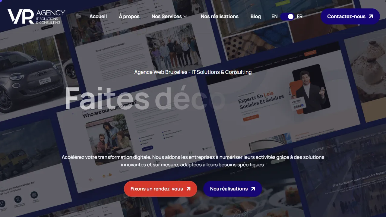Screenshot of VR Agency - Agence web & création site web
