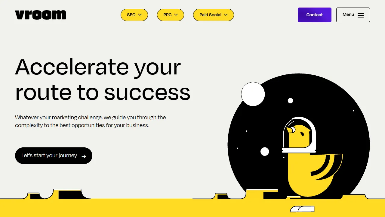 Screenshot of Vroom Digital