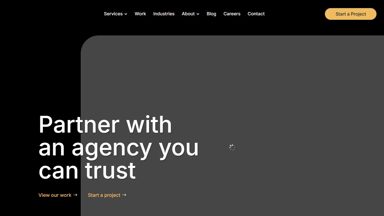 Screenshot of Walker Media Agency