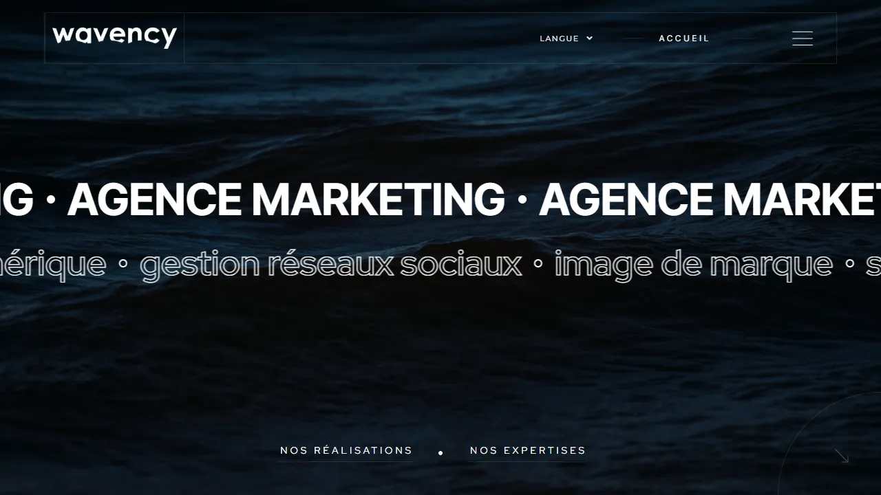 Screenshot of Wavency