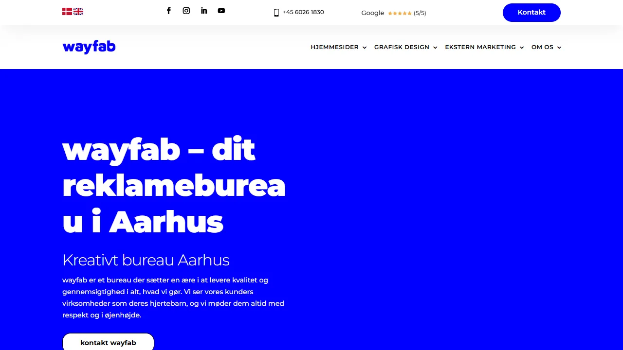 Screenshot of wayfab ApS
