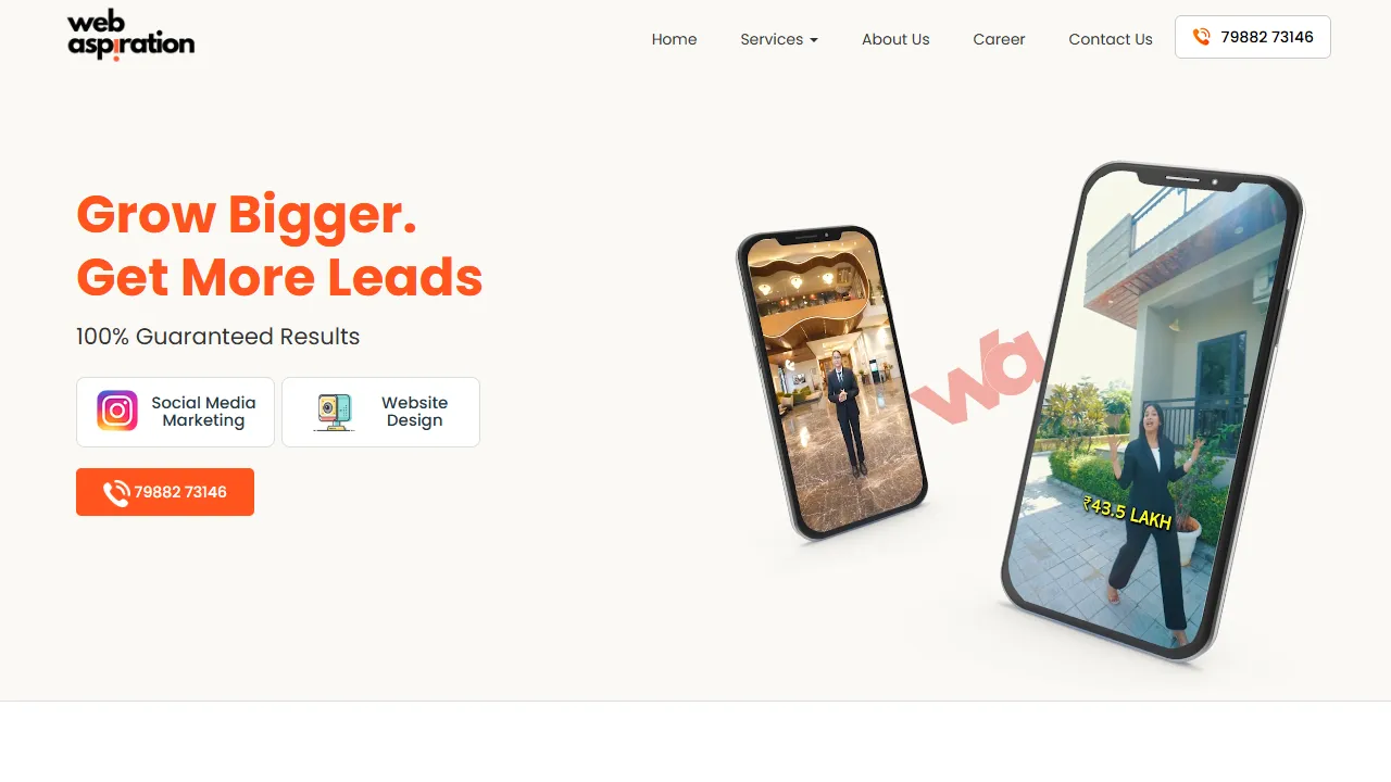 Screenshot of Web Aspiration - Best Digital Marketing Company in Jaipur