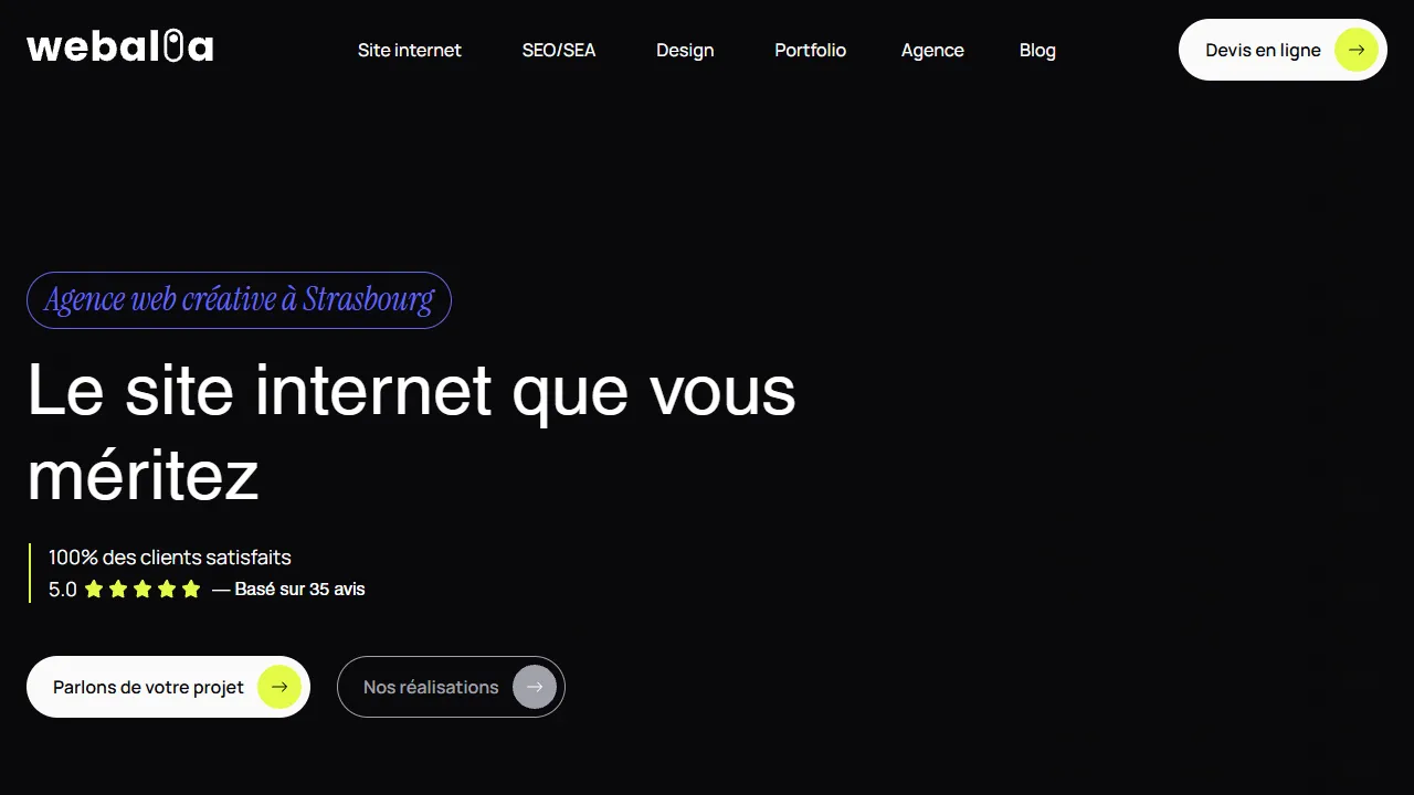 Screenshot of Webalia