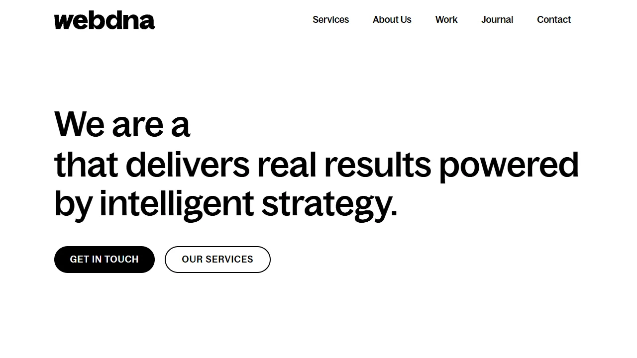 Screenshot of webdna Ltd