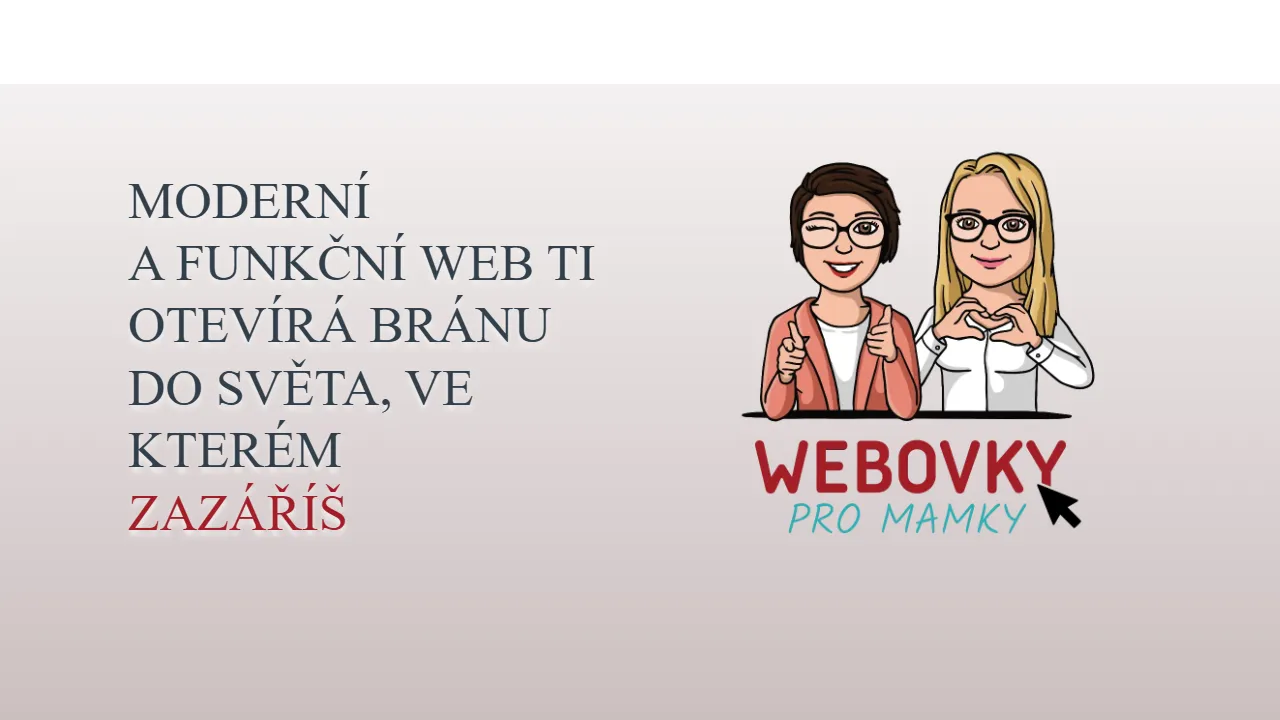 Screenshot of Webovky pro mamky