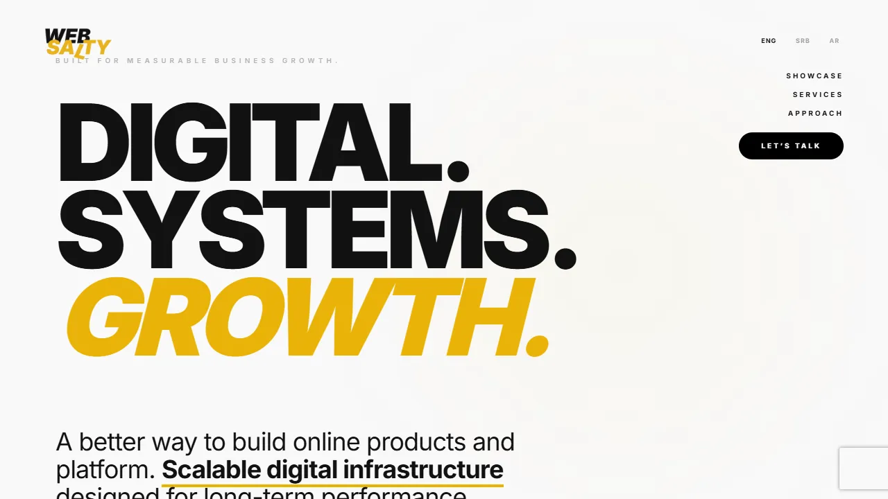 Screenshot of Websalty