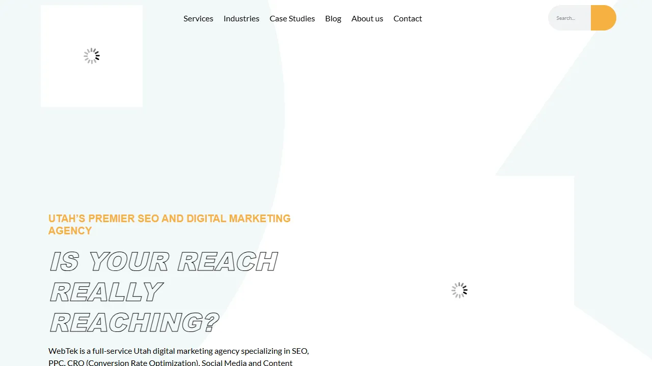 Screenshot of Webtek Digital Marketing