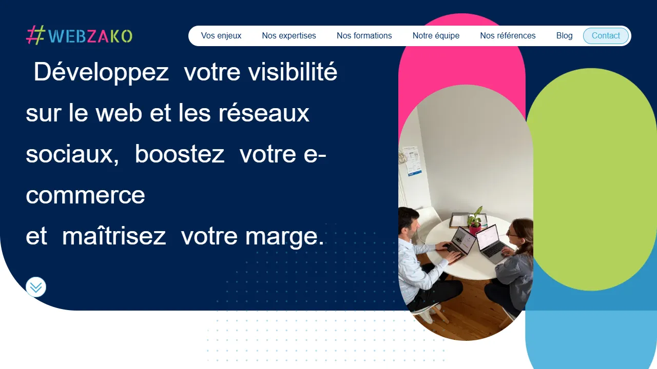 Screenshot of Webzako