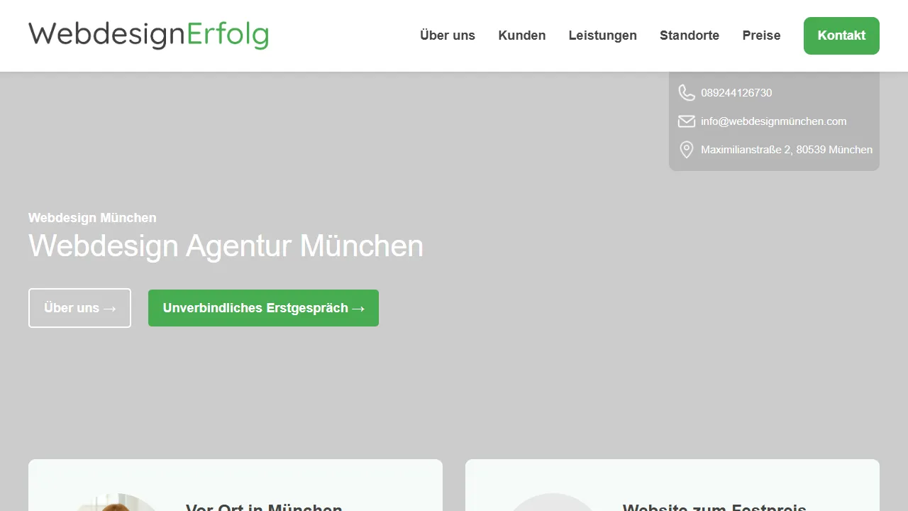 Screenshot of Werbeagentur München