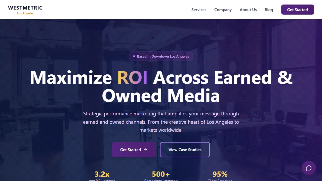 Screenshot of WestMetric