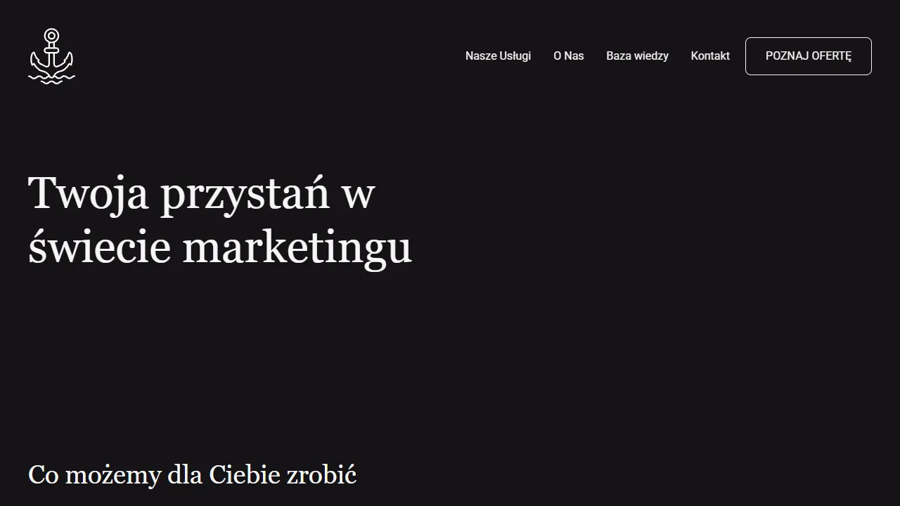 Screenshot of White Anchor - Agencja Marketingowa