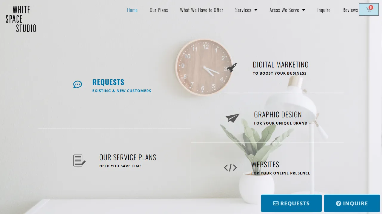 Screenshot of White Space Studio, Inc.