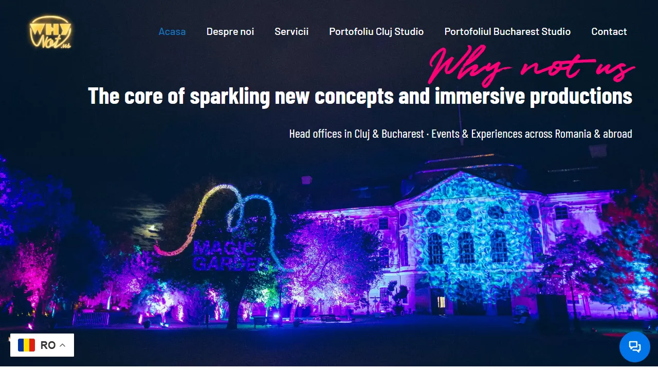 Screenshot of Why Not Us - Agenție De Organizare De Evenimente Cluj-Napoca