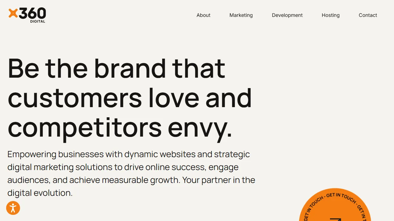 Screenshot of x360 Digital Inc.