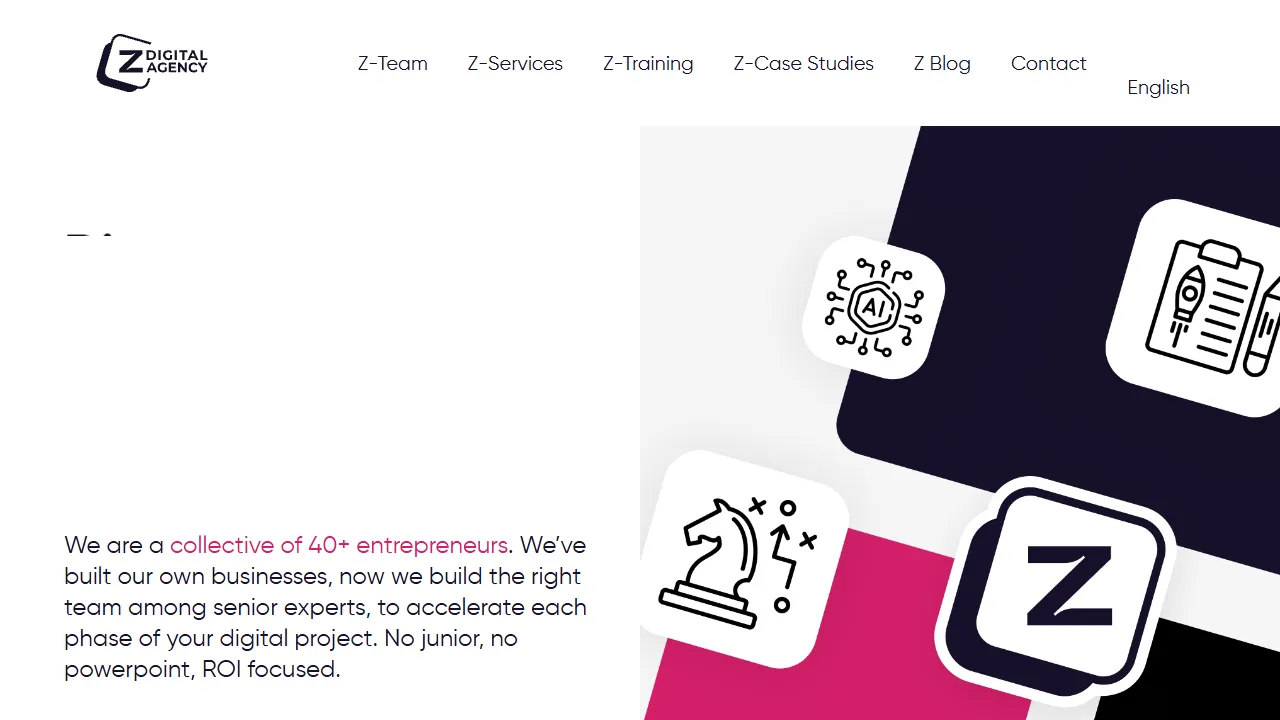 Screenshot of Z Digital Agency SARL